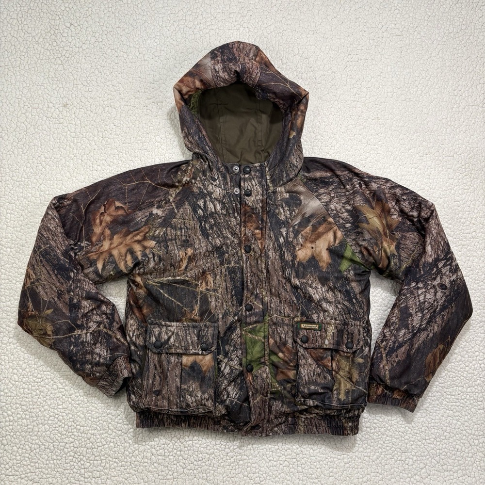 Remington Youth 20/22 Reversible Camo Hunting Jacket Hooded Insulated READ
